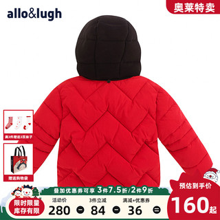 allo&lugh 阿路和如 男童加厚棉衣冬装爆款儿童潮服棉袄外套潮