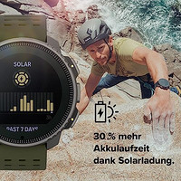 SUUNTO 颂拓 Vertical GPS 运动手表，具有大显示屏和长达 500 小时的电池寿命，适合户外活动和训练