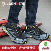 朗盟(LARNMERN)劳保鞋防砸钢包头保暖工作鞋男防砸防刺穿防静电防滑工地鞋 黑灰 43