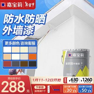 CARPOLY 嘉宝莉 外墙漆乳胶漆 防水防晒涂料外墙防水涂料新家园20kg调色定制品