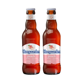 Hoegaarden 福佳 啤酒蜜桃味精酿果啤啤酒248ml*2瓶装