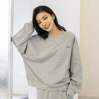 Gap女装秋季LOGO美式休闲卫衣736194运动落肩袖显白上衣潮