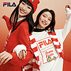 FILA 斐乐 新年款套头卫衣男女装2024春龘龘龙上衣 云菇白-WT 170/92A/M