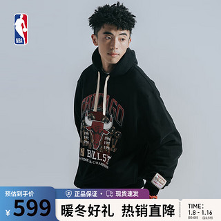 NBA冠军系列卫衣男外套 公牛队/热火/凯尔特人黑色 NBA-Mitchellness 芝加哥公牛 S