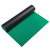 DIYIN 迪茵 PVC地垫加厚防滑垫防水脚垫门垫地胶 2.5mm厚绿人字0.9米宽15米长