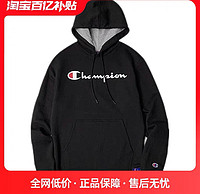 Champion 冠军秋冬卫衣男女情侣款印花logo连帽运动上衣