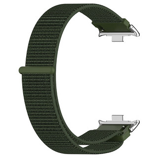 KMaxAI 适用红米Watch 4织表带 小米Redmi手表多巴胺运动手表带 尼龙回环式魔术贴 轻薄透气替换腕带 军绿