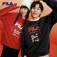 FILA 斐乐 龘龘龙新年款情侣卫衣男女2024年春季新款运动宽松上衣