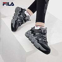 FILA 斐乐 女鞋PANINI复古运动鞋2024春帕尼尼篮球鞋休闲鞋 锻铁灰/木炭灰-BC 36.5