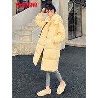 YAYA 鸭鸭羽绒服 冬季长款过膝显瘦时尚纯色百搭韩版保暖外套