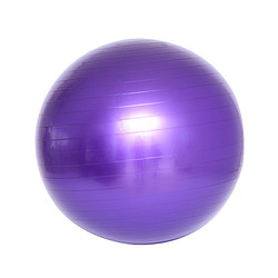 other其他 瑜伽球PVC加厚防爆健身球室内瑜伽球儿童瑜珈球65cm 紫(含气泵气拔气塞)