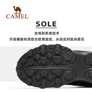 骆驼 CAMEL【远征】运动鞋男2023男士鞋子男款男鞋运动休闲鞋男 X13C303014，黑色，男 39