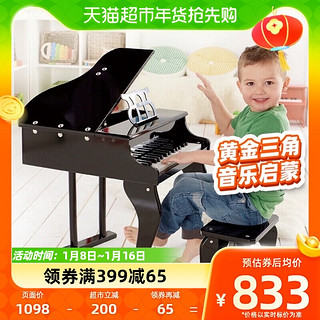 88VIP：Hape 幼儿音乐启蒙宝宝3-10岁儿童益智玩具30键钢琴三角式木质家用