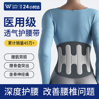移动端、京东百亿补贴：Wspen 医用护腰带 灰色 XL