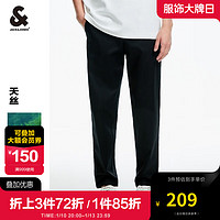 杰克琼斯 杰克·琼斯（JACK&JONES）秋冬男装长裤时尚运动舒适常规版型潮流商务通勤日常休闲裤子男 E42黑色 175/80A/MR