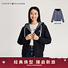 TOMMY HILFIGER24春季女装休闲通勤双面穿满印合身连帽外套WW0WW41615 藏青色/字母印花00L XS