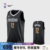 耐克 NIKE孟菲斯灰熊莫兰特CE Drifit23-24赛季SW成人背心男球衣篮球服 黑色 2XL