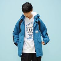 美特斯邦威工装棉服男撞色潮流时尚休闲冬季宽松面包服韩版棉外套