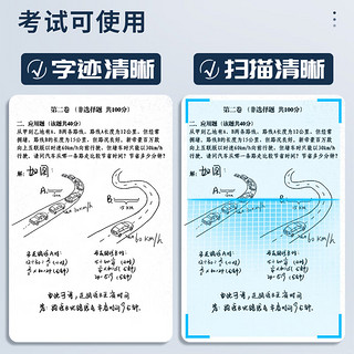 爱好（AIHAO）st笔芯中性笔按动替换芯速干0.5mm大容量刷题笔芯红色 GR1103 【ST头】带刻度 红色20支