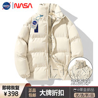 NASA联名两面穿羽绒棉服男款棉衣冬季加厚潮牌宽松棉袄外套女