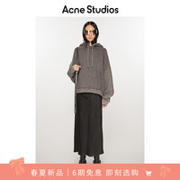 Acne Studios 春夏女士常规版型缎布裹身式连身裙AF0423 黑色 34