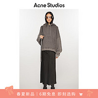Acne Studios 春夏女士常规版型缎布裹身式连身裙AF0423 黑色 34