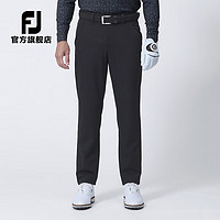 Footjoy高尔夫服装男FJ抑菌防紫外线高弹休闲运动修身golf高性能长裤 黑81155 XXL