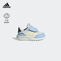 adidas RUN 70s AC I魔术贴休闲运动鞋男婴童阿迪达斯 米白色/淡蓝色/黄色/深蓝色 25.5(150mm)