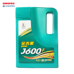SINOPEC 长城润滑油 长城 金吉星J600F 全合成汽油机油 SP 5W-30 3.5kg/4L桶 汽机油