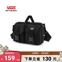 VANS 范斯 官方 男女情侣斜挎包甜酷风质感黑色