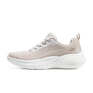 斯凯奇Skechers女子休闲鞋轻质运动鞋厚底跑步鞋117550 自然色/NAT 36