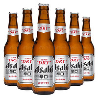 Asahi 朝日啤酒 百亿Asahi朝日啤酒330ml*24瓶 朝日超爽辛口日式生啤小麦精酿黄啤