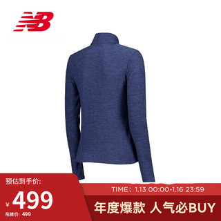 NEW BALANCE 24年针织外套女 秋冬简约休闲运动跑步服WJ41466 NNH XL