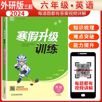 2024寒假升级训练六年级英语外研版 寒假衔接六年级英语上册复习下册预习 二年级寒假作业 通城学典