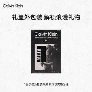 卡尔文·克莱恩 Calvin Klein 内衣24春夏男士醒目提花舒适凉感三角内裤NB3835 UB1-墨夜黑 L