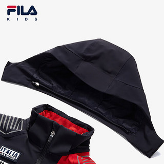 FILA【新雪丽棉】斐乐童装连帽外套中大童男童滑雪服 RD宝蓝-NV 130