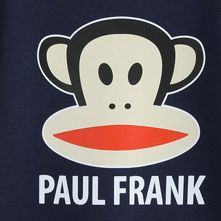 大嘴猴（PAUL FRANK）童装男童加绒中性卫衣秋冬女童中大童保暖圆领上衣 藏青色 130cm 