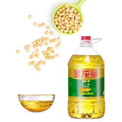 金龙鱼精炼一级大豆油5l2非转基因大豆食用油大桶装家用色拉油20升