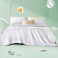 FUANNA 富安娜 星辰 黄金CP蚕丝大豆被 四季被子春秋被 单人空调被 3斤 152*210cm 白色