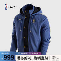 耐克 NIKE成人 23联盟款蓝色男子夹克外套秋冬运动跑步休闲连帽上衣 蓝色 L
