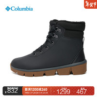 哥伦比亚 户外女子轻盈缓震金点热能防水保暖雪地靴BL8467 010(黑色) 38(24cm)