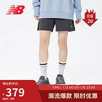 NEW BALANCE 裤子女款舒适百搭运动休闲简约透气针织短裤AWS33500 ACK S 