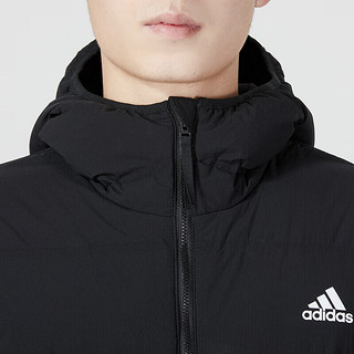 阿迪达斯 （adidas）男装 2024春轻薄短款羽绒服加厚夹克防风保暖御寒连帽外套 FT2521 M