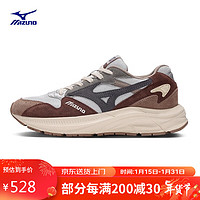 美津浓（MIZUNO）男女运动鞋 舒适透气时尚厚底复古休闲鞋 PI RETRO 43码 03/冰川灰/浅棕/灰褐色