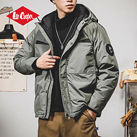 Lee Cooper 羽绒服男士秋冬连帽冬装外套潮流保暖防寒夹克男装衣服休闲派