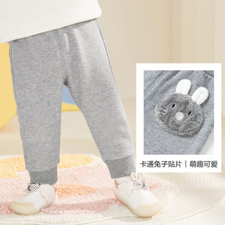巴拉巴拉 宝宝秋冬装婴儿长裤子加绒女童66-73码