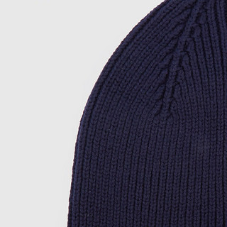 Gap男装冬季2023简洁纯色休闲针织帽小圆帽795391保暖毛线帽 海军蓝 ONESIZE