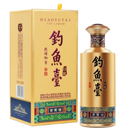 白酒釣魚台 醬香型 53度 500ml（钓鱼台新国宾酒（第二代）酱香型