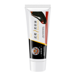 SHOU PI DA WANG 兽皮大王 鞋油1支棕色68ml+毛巾+抛光手套+刷子