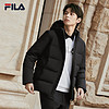 FILA 斐乐 官方男士羽绒服鸭绒2023冬季基础休闲舒适保暖连帽上衣